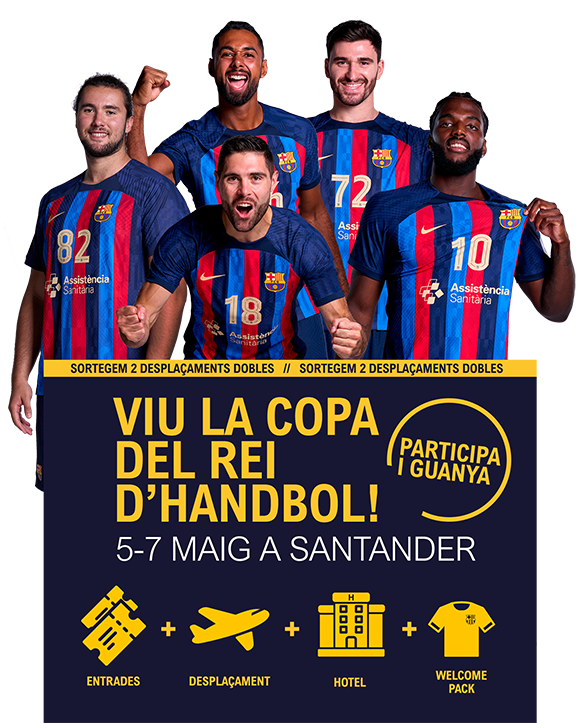 Jugadors del FCB Handbol