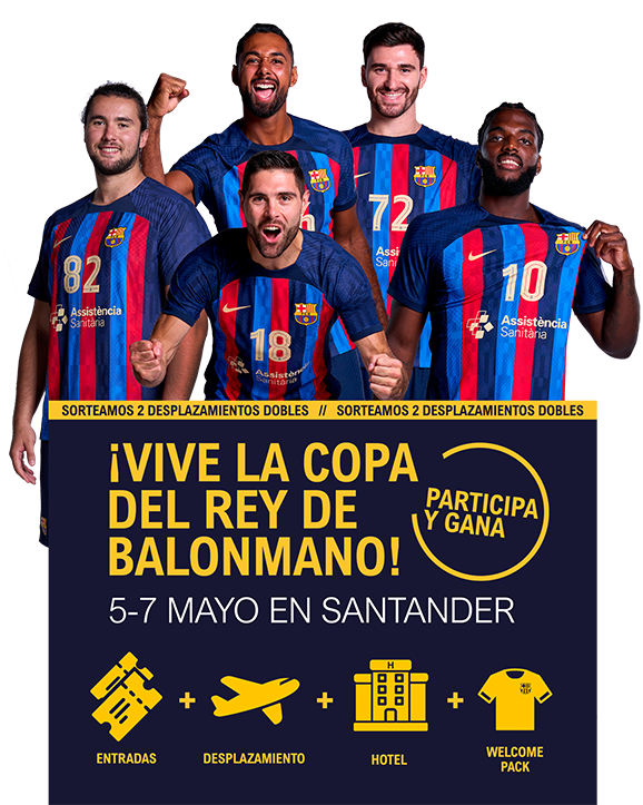 Jugadores del FCB Balonmano